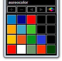 AureoColor - Salve diferentes paletas de cores